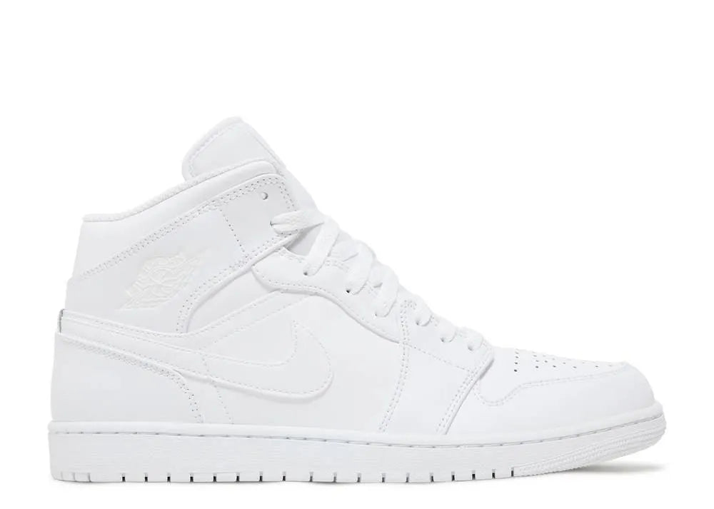 Air Jordan 1 Mid Triple White - HIDEOUT