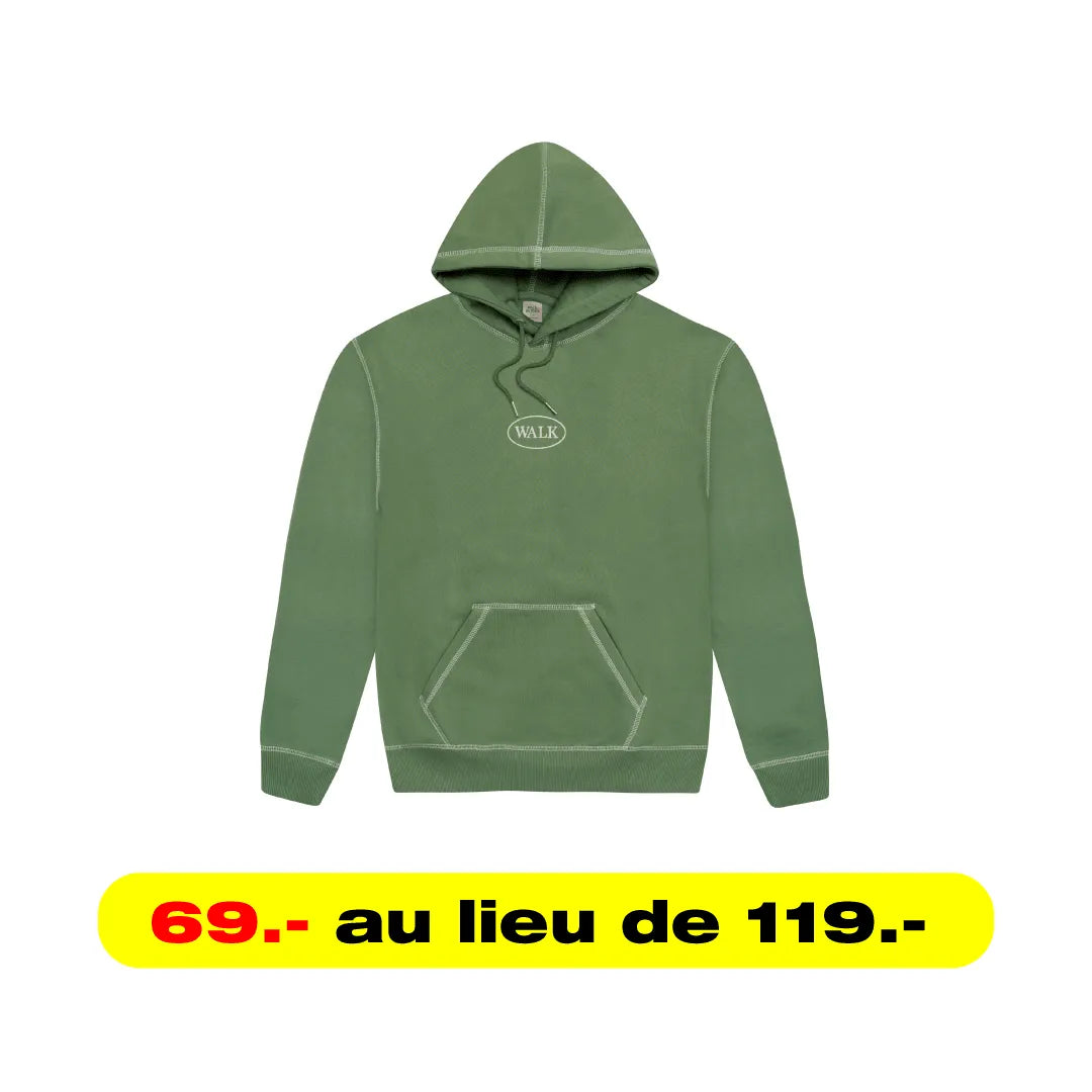 LE HOODIE VERT MOUSSE - HIDEOUT