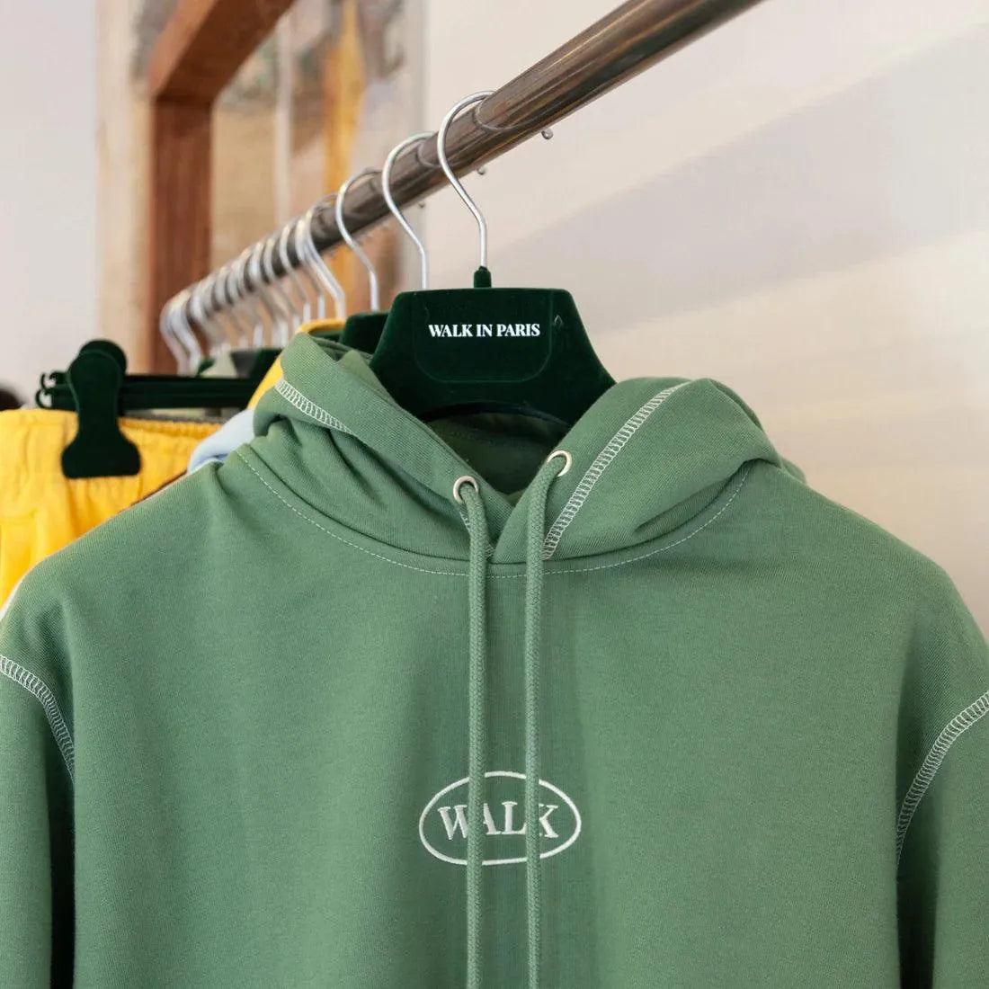 LE HOODIE VERT MOUSSE - HIDEOUT