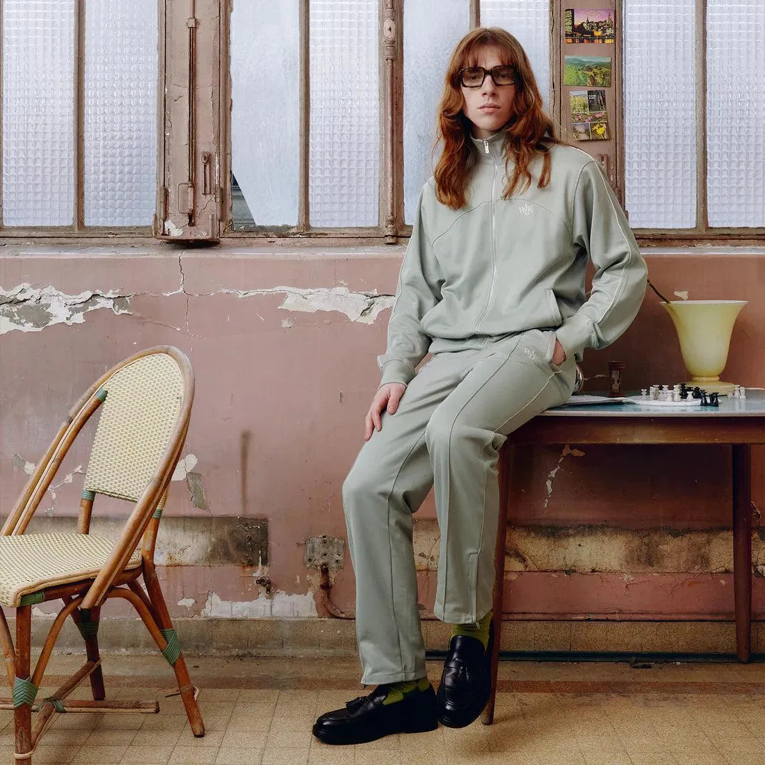 LE PANTALON DE JOGGING TILLEUL - HIDEOUT