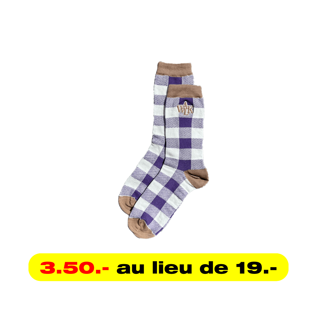 WALK IN PARIS CHAUSSETTES À MOTIF VIOLETTES - HIDEOUT