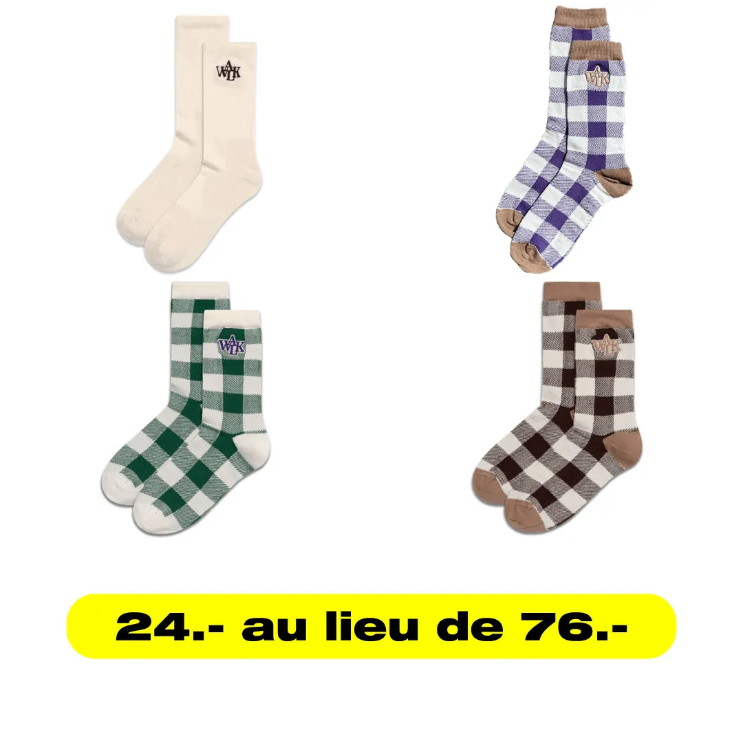 WALK IN PARIS Chaussettes Bundle 4 pièces - HIDEOUT