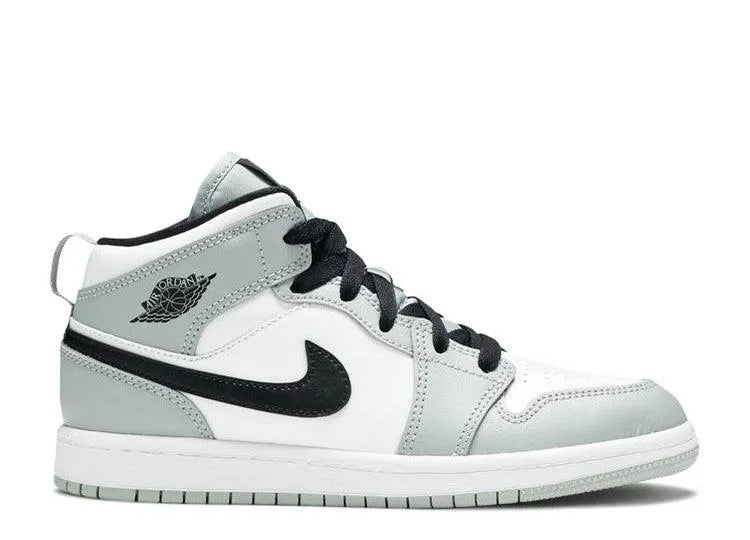 Air Jordan 1 Mid Light Smoke Grey (PS) - HIDEOUT