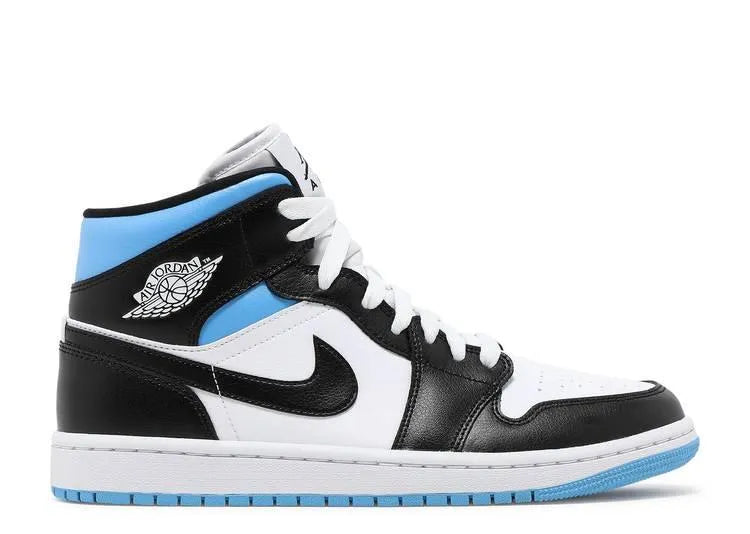 Air Jordan 1 Mid University Black White (W) - HIDEOUT