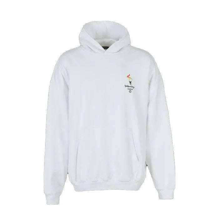 Balenciaga Hoodie Blanc - HIDEOUT