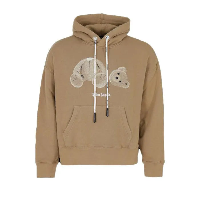 Palm Angels Bear Hoodie Brun - HIDEOUT