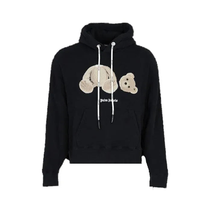 Palm Angels Bear Hoodie Noir - HIDEOUT