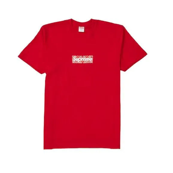 Supreme Tee Bandana Box Logo Red - HIDEOUT