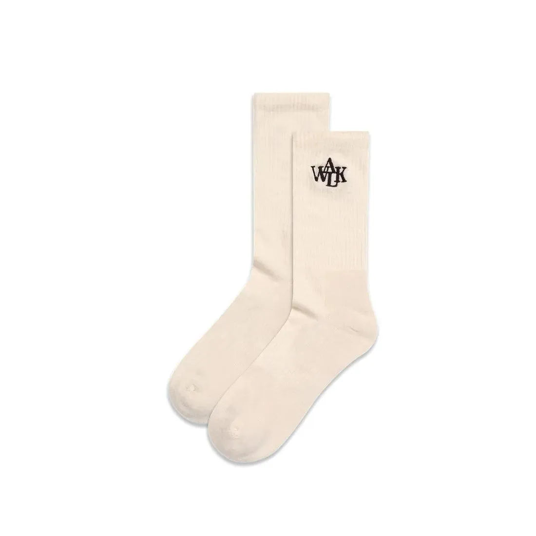 WALK IN PARIS CHAUSSETTES BEIGES BRODÉES - HIDEOUT