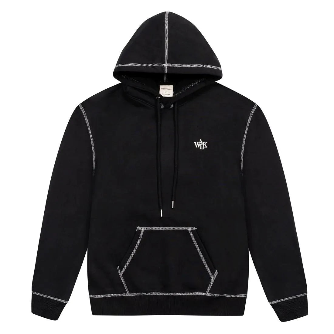 WALK IN PARIS HOODIE SURJET BLACK - HIDEOUT