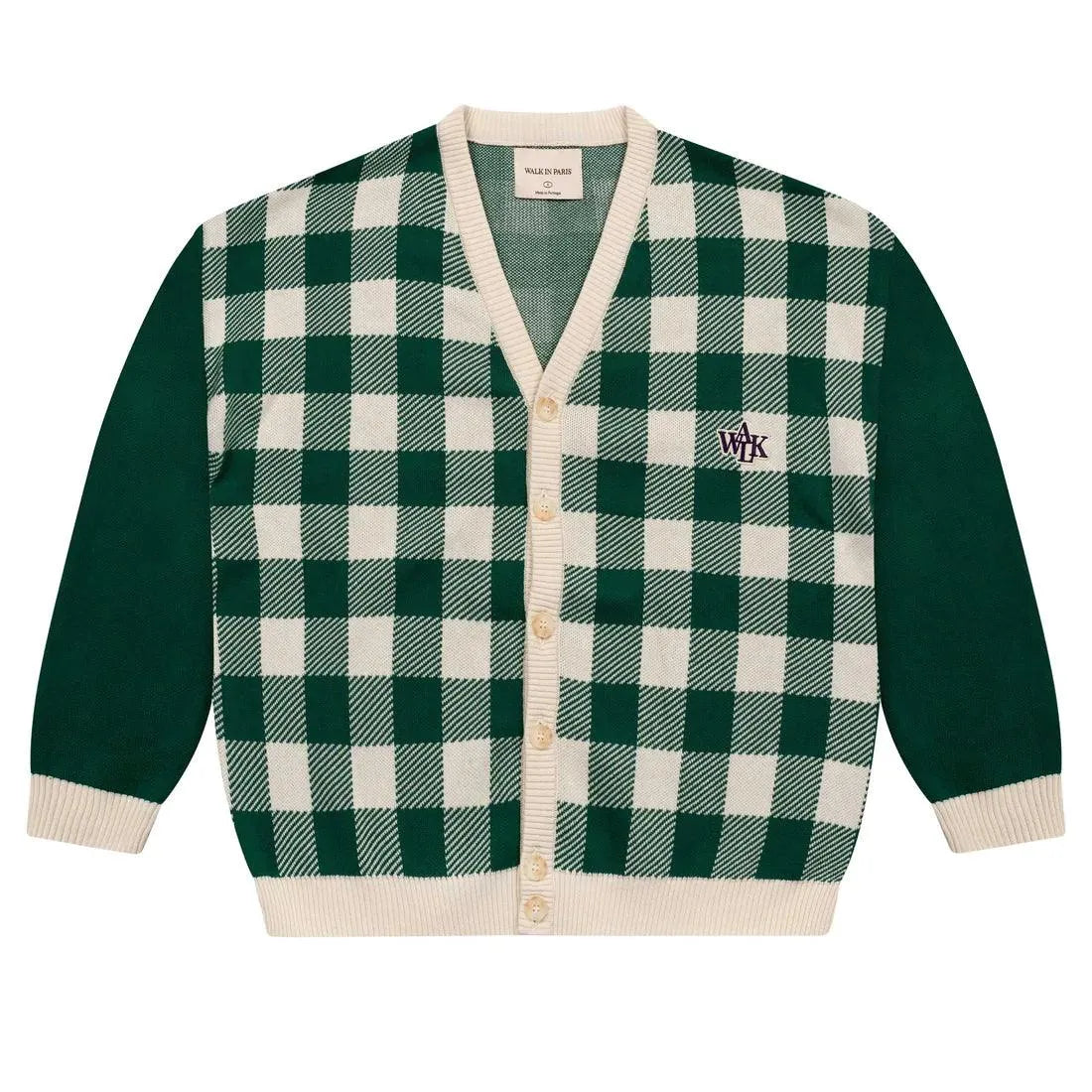 WALK IN PARIS KNIT CARDIGAN VERT - HIDEOUT