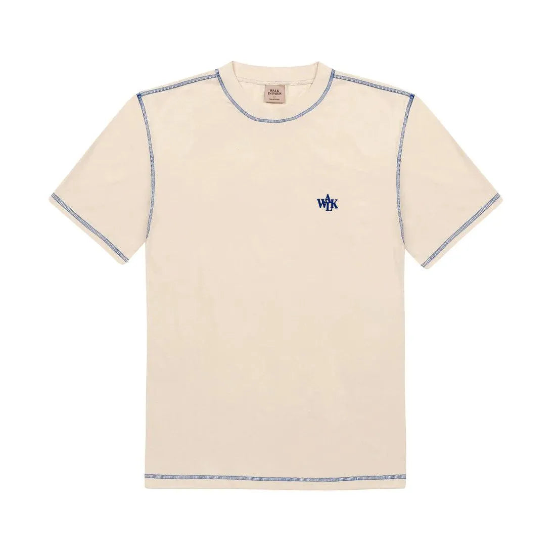 WALK IN PARIS T-SHIRT SURJET BEIGE - HIDEOUT