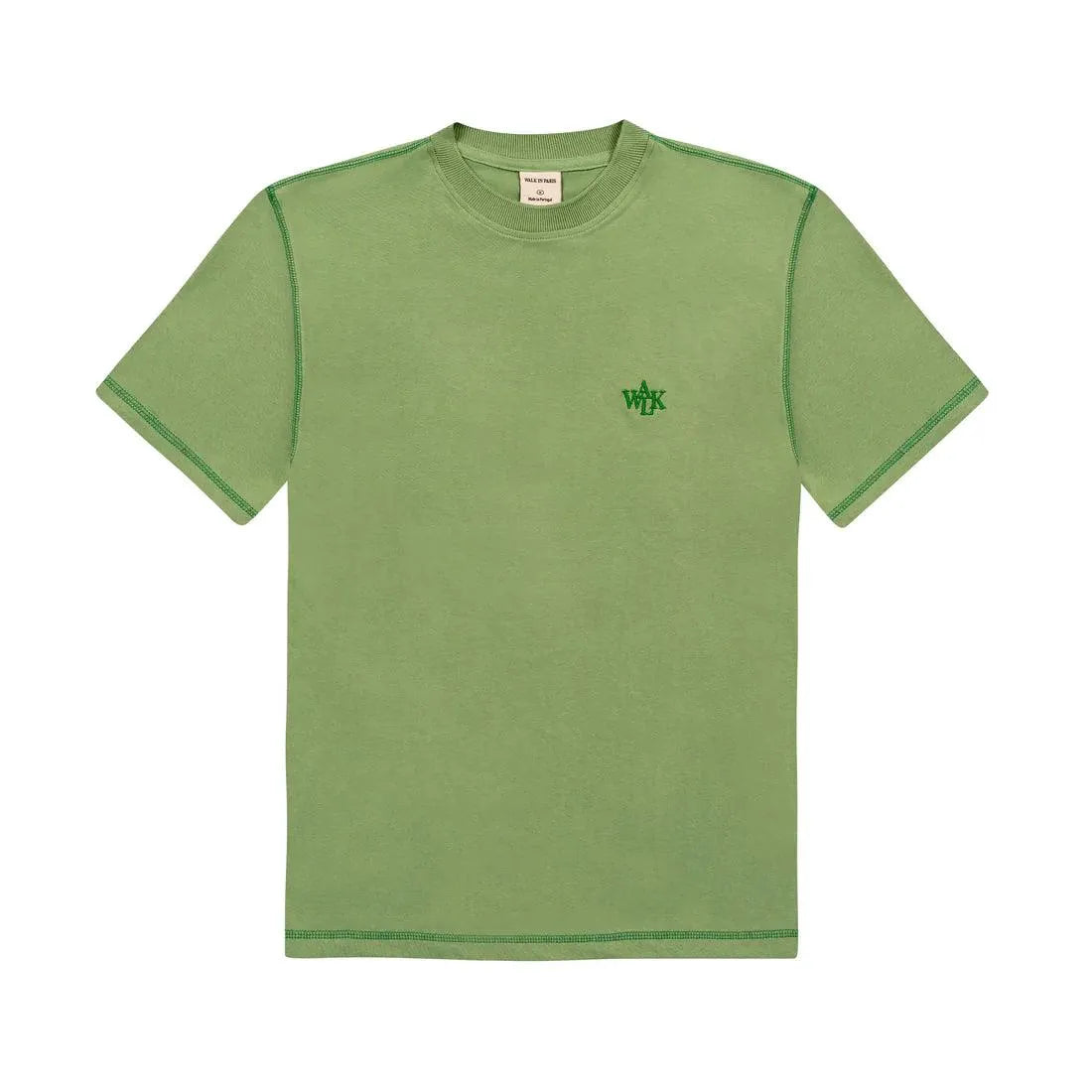 WALK IN PARIS T-SHIRT SURJET VERT - HIDEOUT