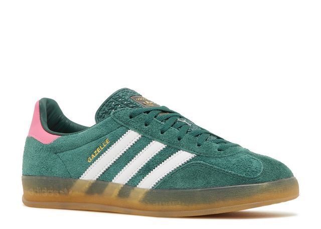 Adidas Gazelle Indoor Green Lucid Pink (W)