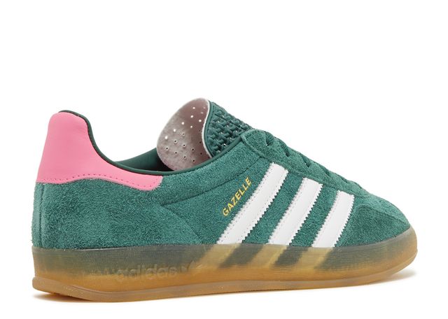 Adidas Gazelle Indoor Green Lucid Pink (W)