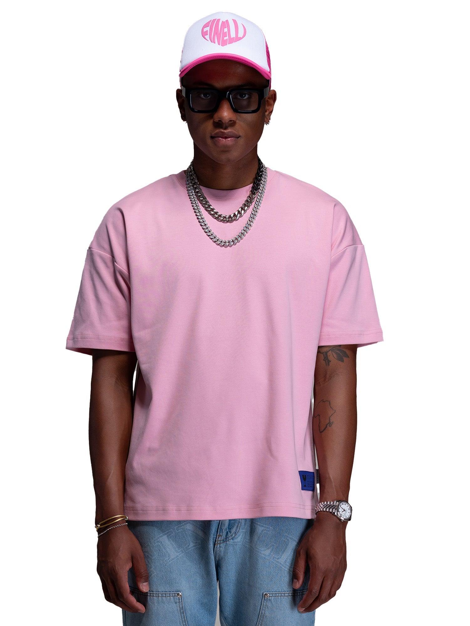 FINELLI Distorted Pink Logo T-Shirt - HIDEOUT