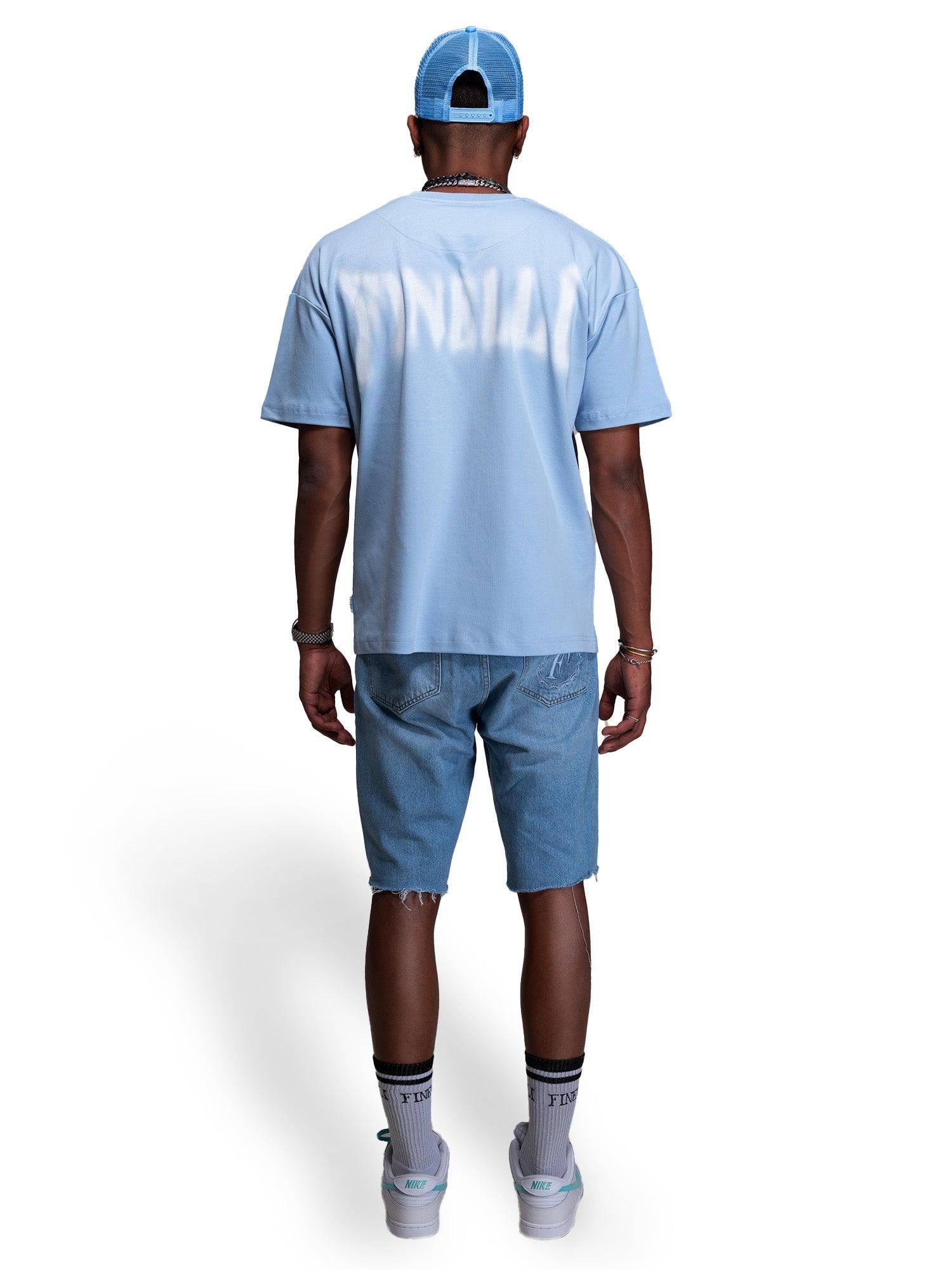 FINELLI T-Shirt Distorted Blue Logo - HIDEOUT