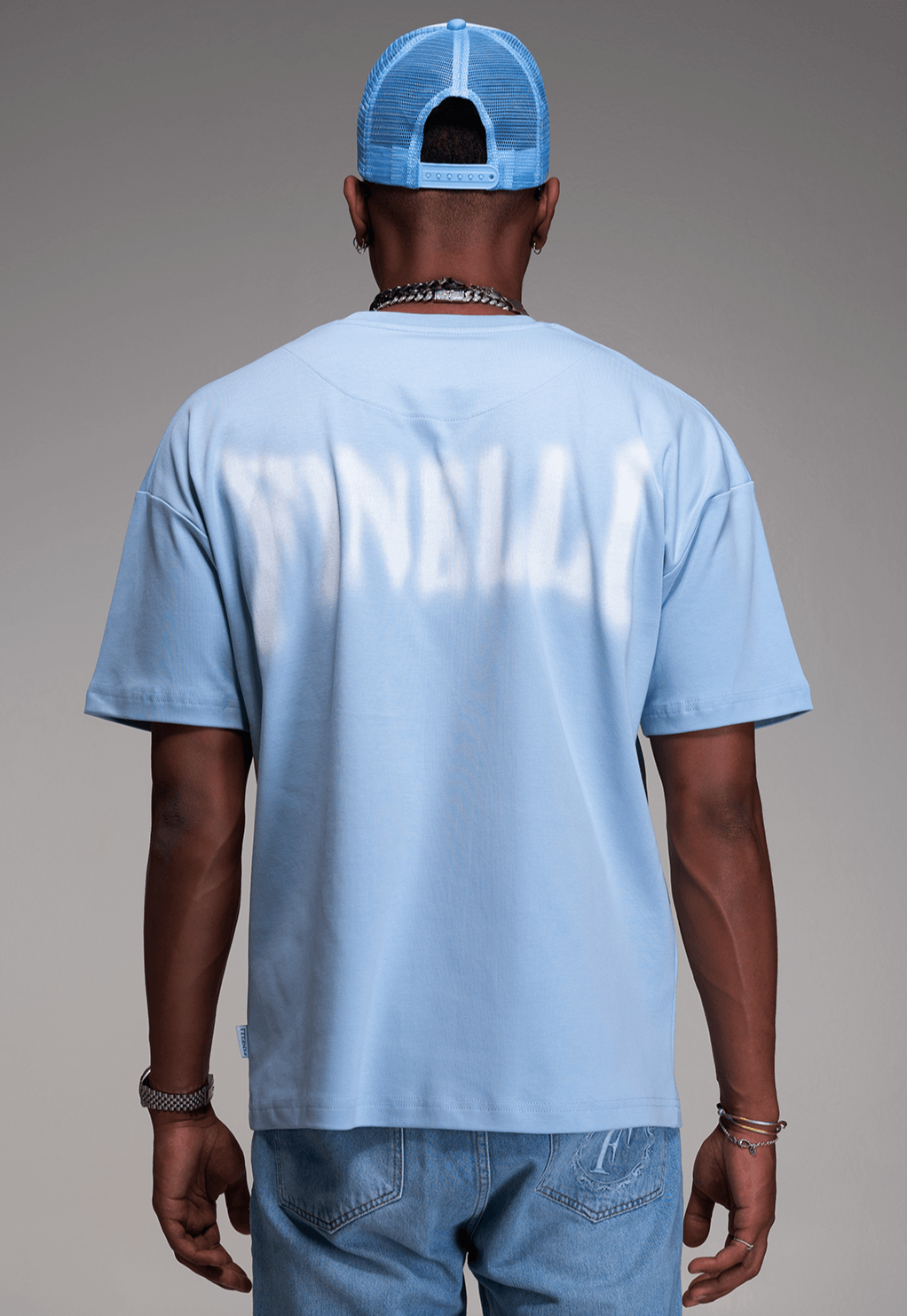 FINELLI T-Shirt Distorted Blue Logo - HIDEOUT