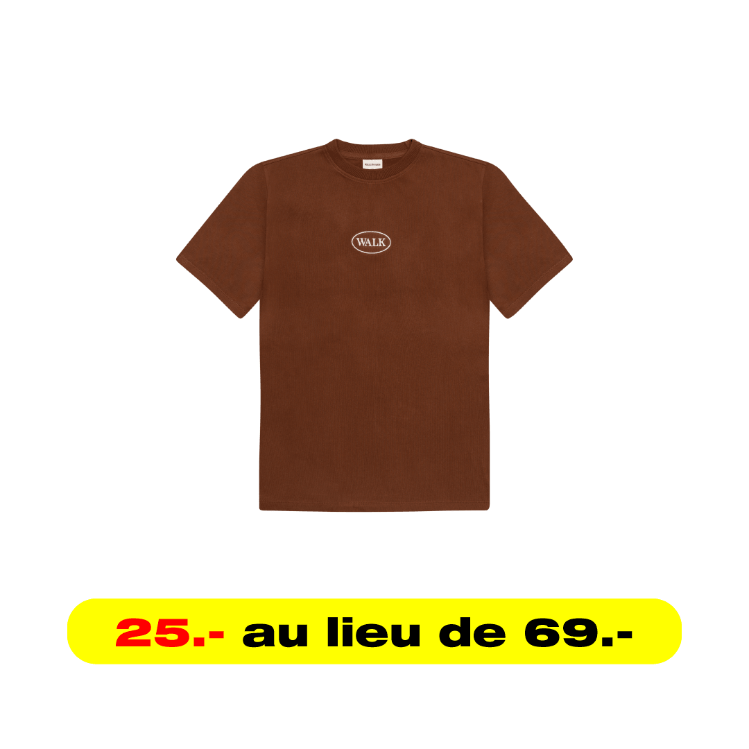 LE T-SHIRT CLASSIQUE MARRON - HIDEOUT