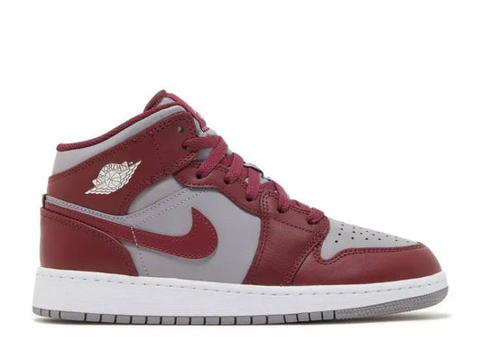 Air Jordan 1 Mid Cherrywood Red (GS) - HIDEOUT