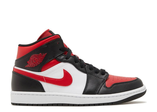 Air Jordan 1 Mid White Black Red - HIDEOUT