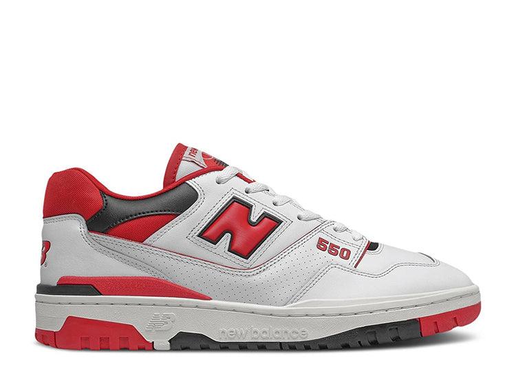 New Balance 550 White Red - HIDEOUT