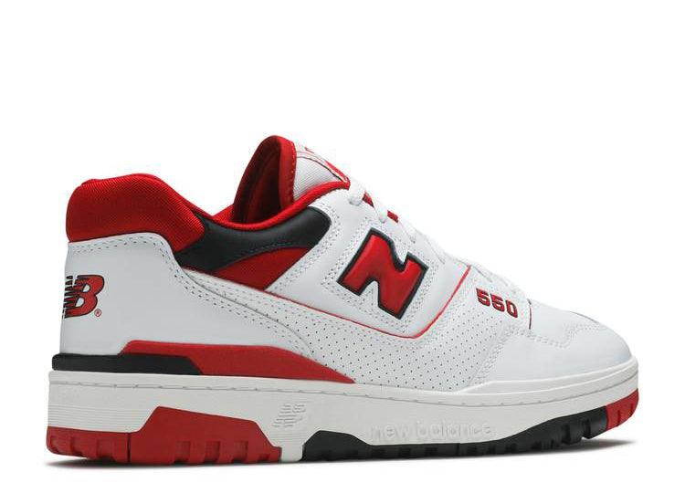 New Balance 550 White Red - HIDEOUT