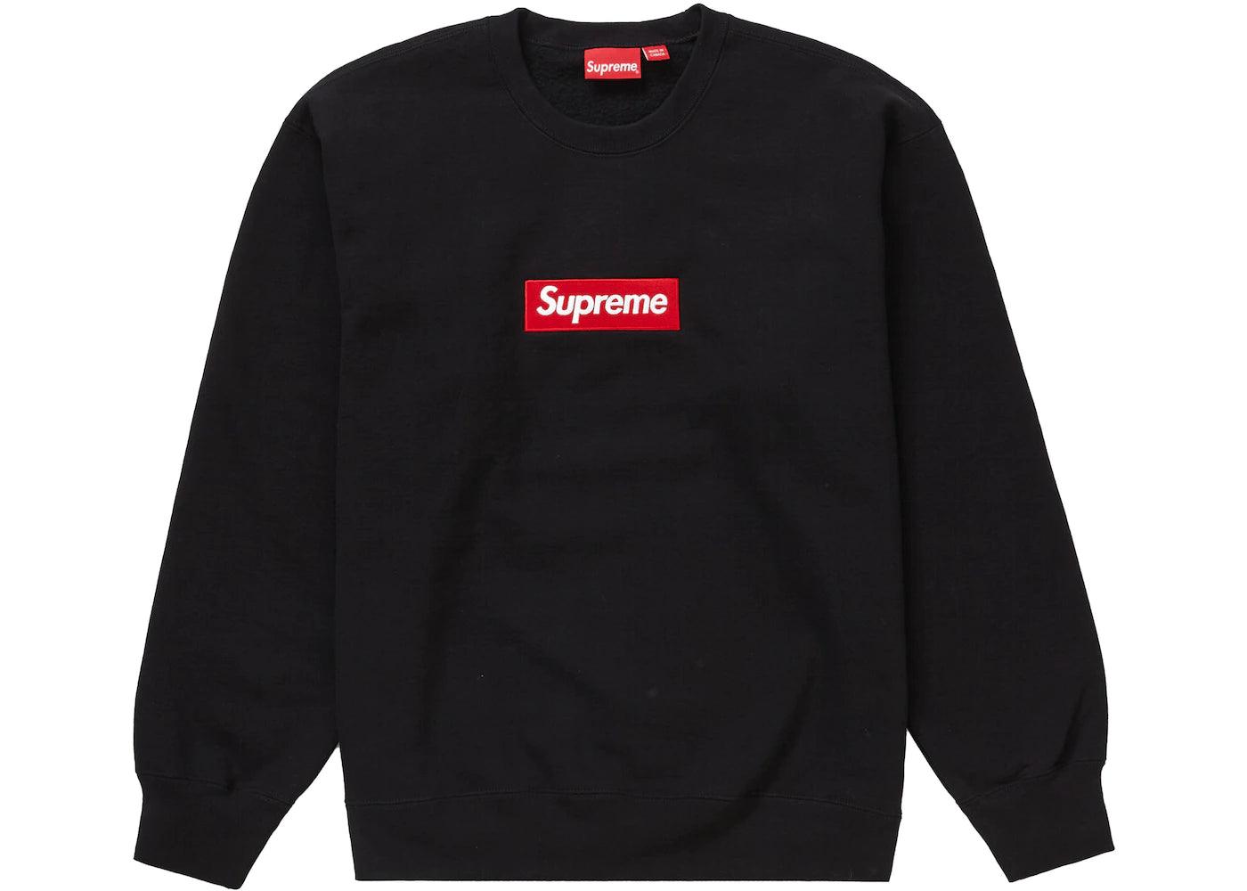 Supreme Crewneck Box Logo Black FW22 - HIDEOUT